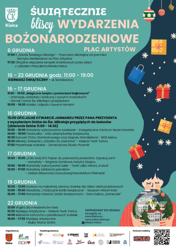 Plan wydarzeń Bożonarodzeniowych