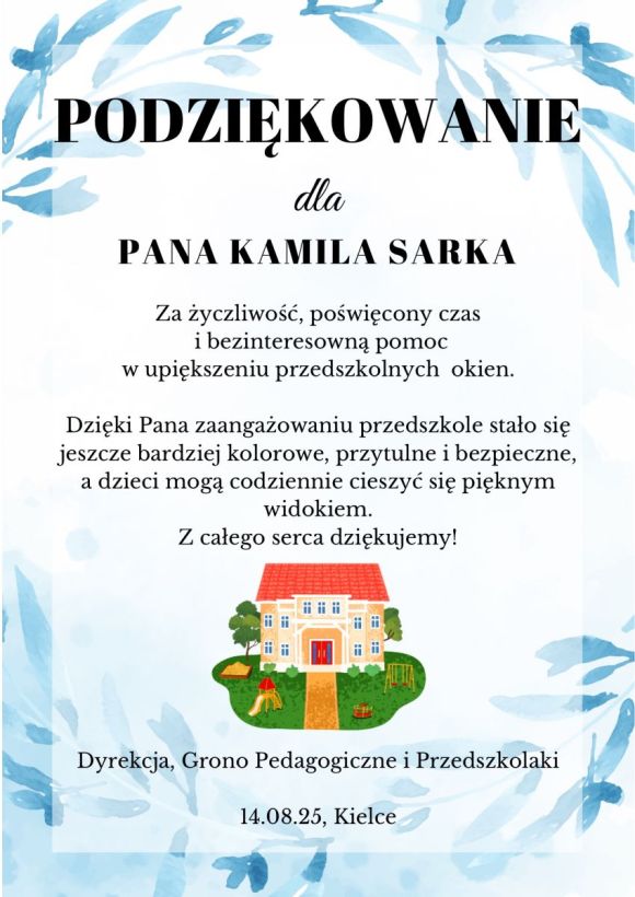 Podziękowanie 