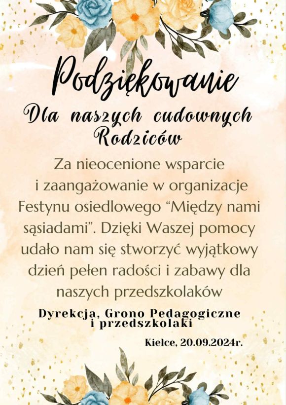 Dziękujemy